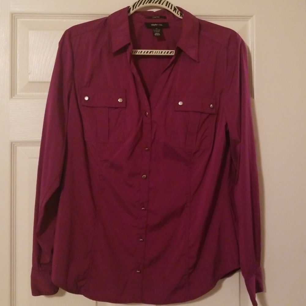 Long sleeve button up dress shirt